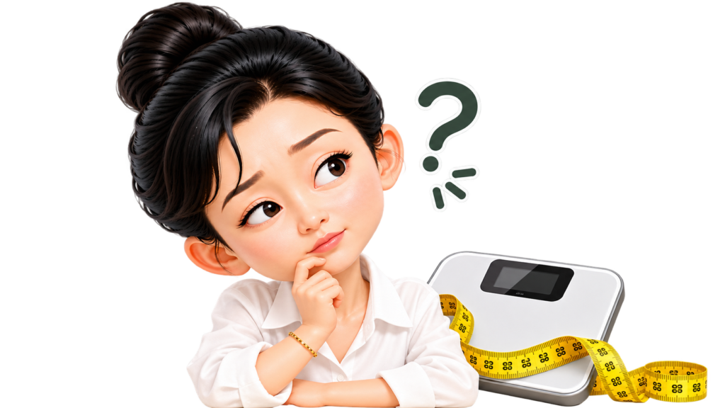 Woman thinking about weight maintenance after weight loss